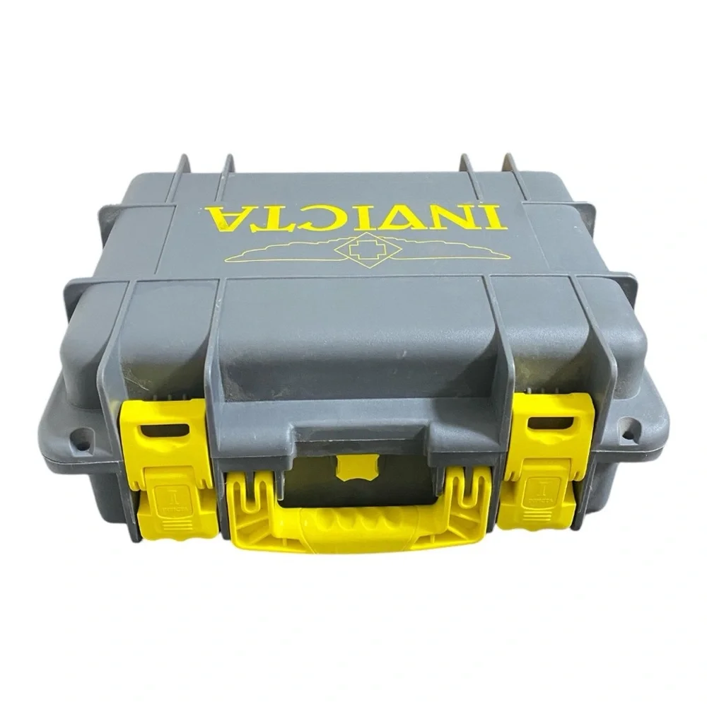 Invicta Gray and Yellow 8 Slot Dive Storage Case